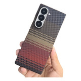 Para Samsung Fold6 Shell Tecido Flutuante + Fibra De Carbono