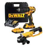 Parafusadeira Furadeira 20v Dcd778 Dewalt E Esmerilhadeira Cor Laranja 110v/220v