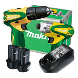 Parafusadeira Furadeira Bateria Kit Dk1493br Makita Bivolt Cor Verde/amarelo 110v/220v (bivolt)