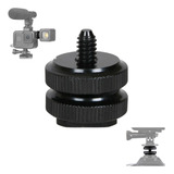 Parafuso Adaptador Sapata Flash 1/4 Câmera Dslr Gopro