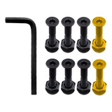 Parafuso De Base Dos Trucks Skate Com Porca 10 Chave Allen