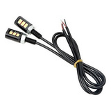 Parafuso De Placa Luz Com 3 Leds Moto Carro Caminhão