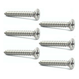 Parafuso Inox De Fixar Ponte Guitarra Strato Kit C/ 6 Unid.