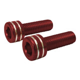 Parafuso Suporte De Garrafa Bike Alumínio Vermelho Bicicleta