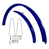 Paralama Para Bike Aro 26 Monark Caloi E Similares Completo Cor Azul