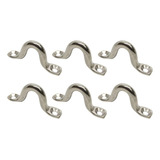 Passa Cabo Alça Omega Inox Amarração Lancha 10mm - 6unidades