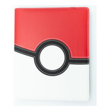 Pasta Álbum Fichário C/ Elástico 360 Bolsos Pokémon Pokebola