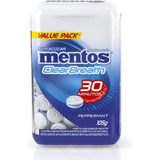 Pastilhas Mentos Clear Breath Peppermint Balas Sem Açúcar Pote 105g