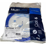 Patch Cord Cat6 1,5 Metros Azul Multilan Furukawa Kit 100x