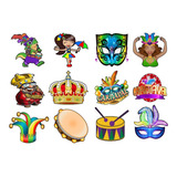 Patch Estampado De Carnaval, Rei Do Carnaval, Bloquinhos