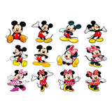 Patch Estampado Mickey E Minnie Da Disney, Adesivos De Roupa