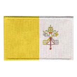 Patch Sublimado Bandeira Vaticano 5,5x3,5 Bordado