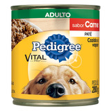Patê Para Cães Adultos Carne Pedigree Vital Pro Lata 280g