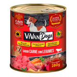  Patê Para Cães Adultos Lata Vivandogs 280g 12 Unidades