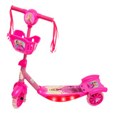 Patinete 3 Rodas Infantil Cesta Luz Musica Vários Modelos