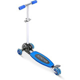 Patinete Azul 3 Rodas Com Base Scooter Roda Flexível Kids