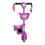 Patinete Para Crianças Princesa Sofia Scooter 3 Rodas