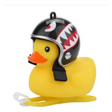 Patinho Jack Capacete Buzina Bike De Guidão Com Luz Completo Cor Preto - Torpedo