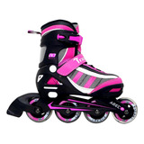 Patins Energy Traxart Regulavel Rosa Abec 5 Com Desconto 