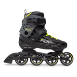 Patins Fila Houdini Inline Roller Adulto Abec 7 Preto Verde