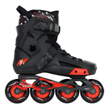Patins Freestyle Traxart Revolt Preto Abec9 Alumínio + Meia