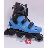 Patins Hd Inline Roller Shadow Abec 7 Azul 76mm Freestyle