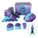 Patins In Line Roller Infantil 4 Rodas Ajustavel34-38 Menino
