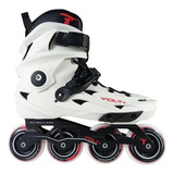 Patins Inline Hardboot Urban Traxart Volt + 2.0 Branco Abec9