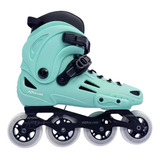Patins Lançamento Xt Verde Hd Inline Rodas 80mm Abec-9
