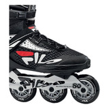 Patins Pro 80 Skates Legacy Black Sil Red Abec 5