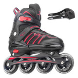 Patins Roller Inline Semi Pró Huatinent Ajustável Até Tam 44