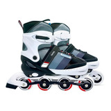 Patins Roller Semi-pro Cinza M 35 Ao 38 Regulável Row Abec-9