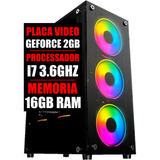 Pc Gamer Computador Intel I7 / Placa Geforce 2gb / 16gb Ram