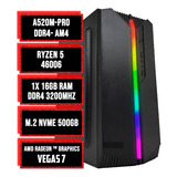 Pc Gamer Ryzen 5 4600g 16gb Nvme 500gb Amd Radeon Vegas 7