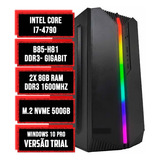 Pc Home Gamer Intel Core I7 16gb Ram Nvme 500gb Gabinete Rgb