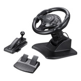 Pc Racing Wheel, 270 Graus De Rotação, Usb Vibration Preto