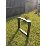 Pé Base De Mesa Preto Fosco 2x Pspindustrial