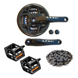 Pe De Vela Ltx Tipo Shimano Pedal Plataforma E Corrente Gts