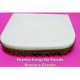 Peanha De Parede Antiga Bronze E Granito Branco No Estado