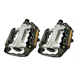 Pedal Aluminio Mtb Borda Aço Fp976 Inglês 9/16 Rosca Grossa