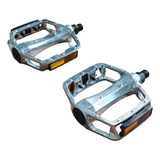 Pedal Aluminio Plataforma Rosca Fina 1/2 Mtb Polido Hp