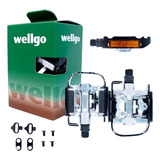 Pedal Clip Plataforma Wellgo C002 + Tacos Mtb 9/16
