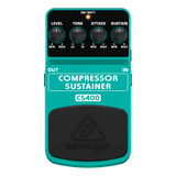 Pedal Compressor Sustainer Behringer Cs400 Baixo Guitarra