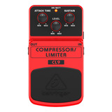 Pedal De Compressor Behringer Cl9 Limiter Para Guitarra Cl 9, Cor Vermelha