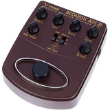 Pedal De Pré-amplificador Acústico Behringer Adi21 V-tone Red