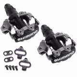 Pedal Mtb Shimano M520 Preto Com Tacos Na Caixa