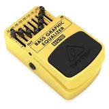 Pedal Para Contrabaixo Behringer Beq700 Equalizador Cor Amarelo