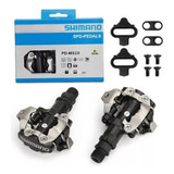 Pedal Shimano Mtb Pd-m520 Preto Com Tacos C/nota E Garantia