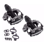 Pedal Shimano Pd-m520 Mtb Preto Com Tacos C/ Nf