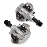 Pedal Shimano Pd-m540 Prata Mtb Com Taquinhos Sm-sh51